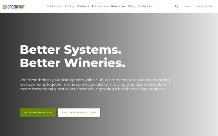 Screenshot of orderport.net