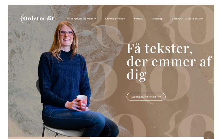 Capture d'écran de ordet-er-dit.dk