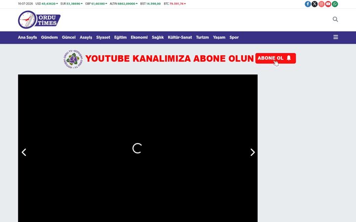 Skjámynd af ordutimes.com