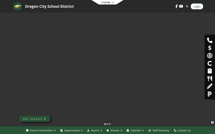 Screenshot of oregoncityschools.org
