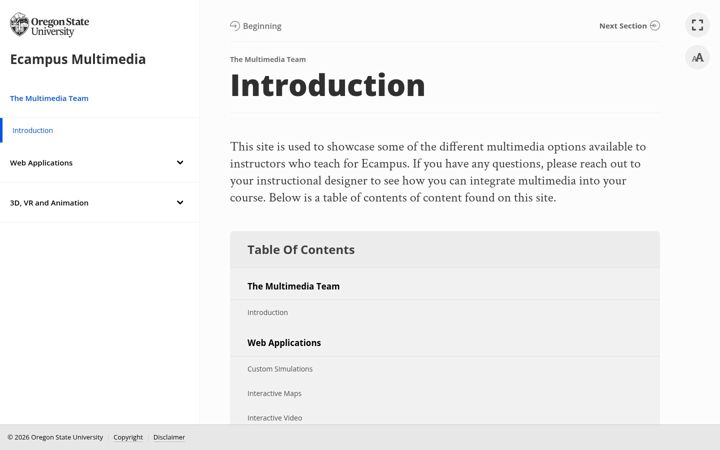 Screenshot of oregonstate.education