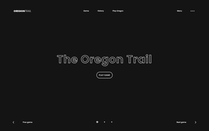 Screenshot di oregontrail.ws
