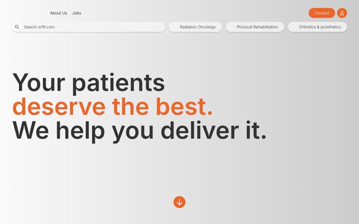 Screenshot of orfit.com