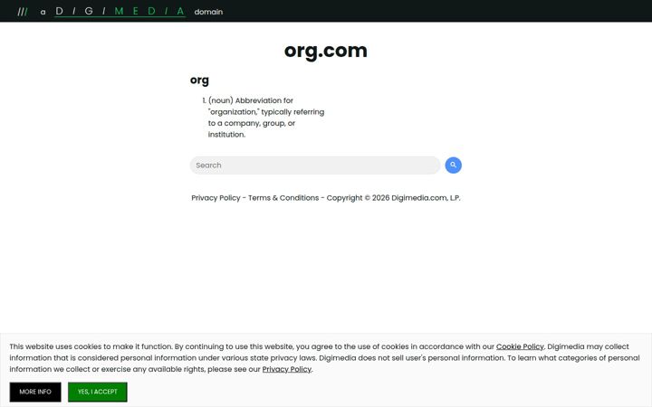 Zrzut ekranu org.com