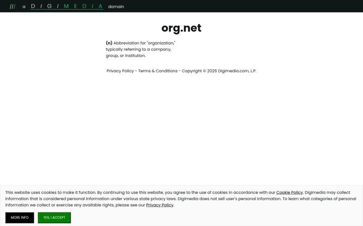 Screenshot of org.net