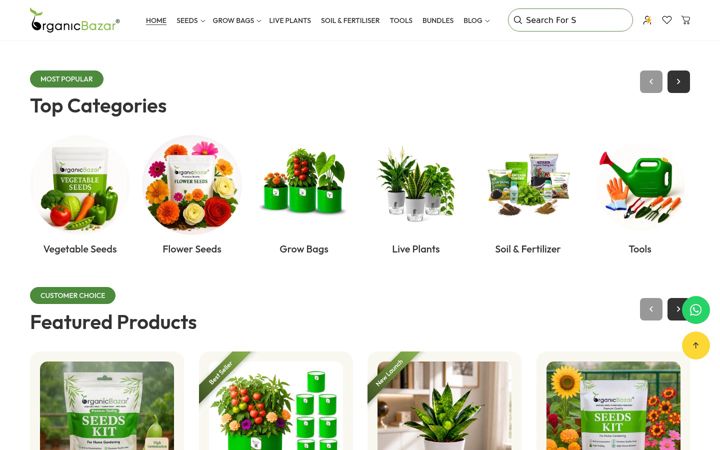 Screenshot of organicbazar.net
