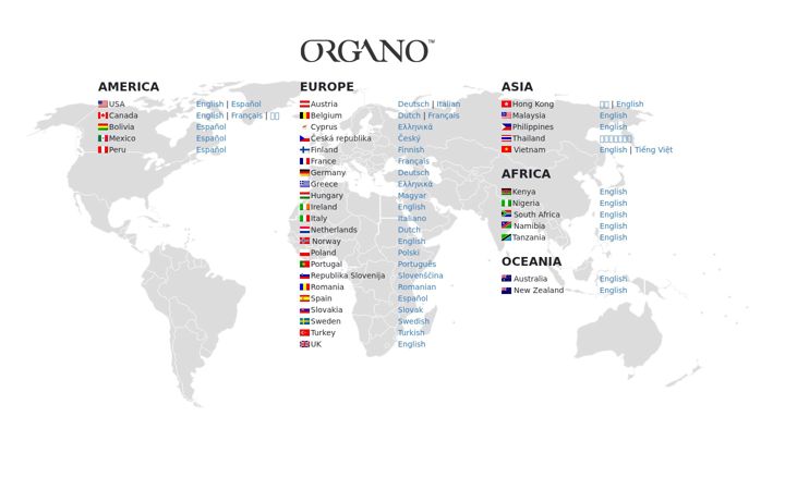 Snímek obrazovky organogold.com