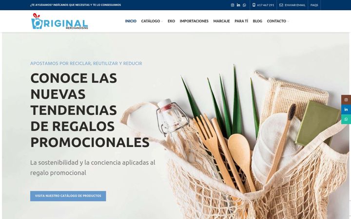 Screenshot of originalmerchandising.es