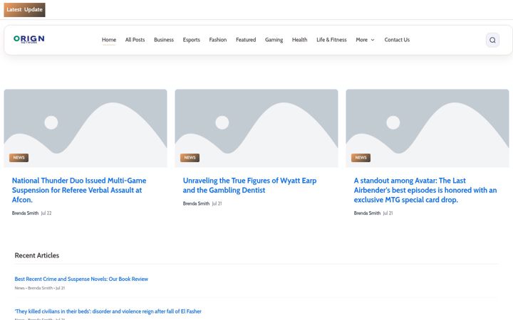 Screenshot of originnetwork.nl