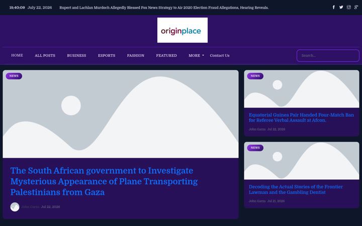 Screenshot of originplace.nl
