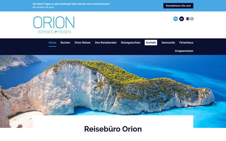 Screenshot of orion-reisen.be