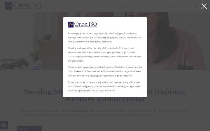 Screenshot di orioniso.com