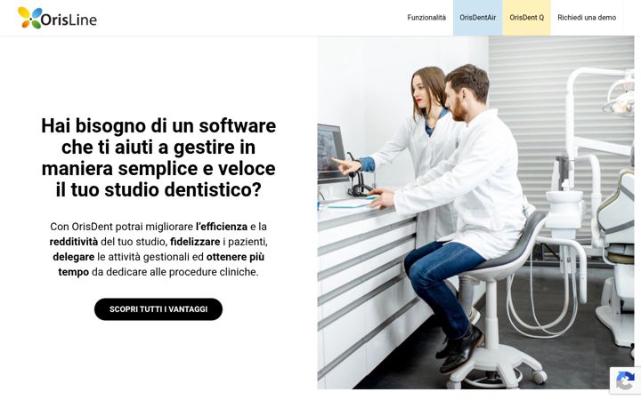 Screenshot van orisdent.com