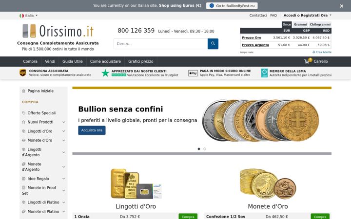 Screenshot of orissimo.it