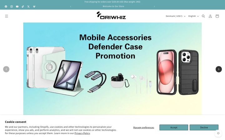 Screenshot of oriwhiz.com
