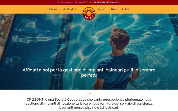 Screenshot of orizzontiudine.it