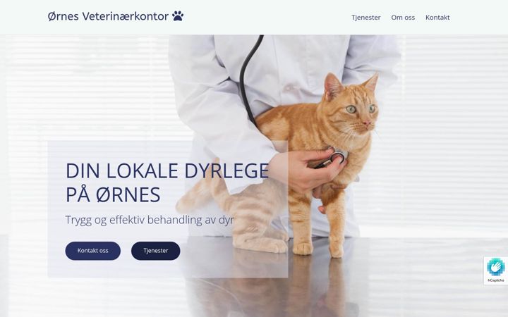 Screenshot of ornesveterinaerkontor.no