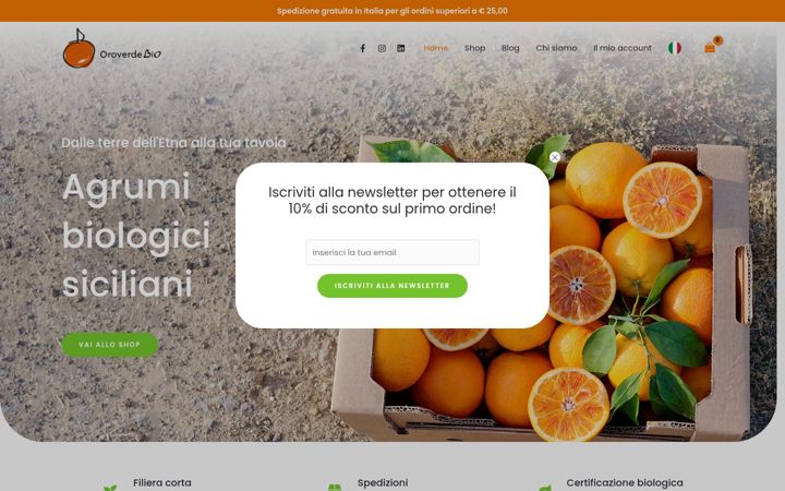 Ekrano kopija oroverdebio.it
