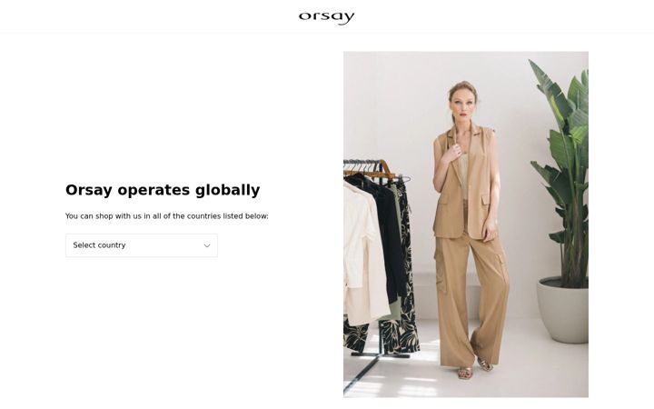 Screenshot of orsay.com