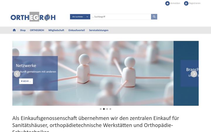 Screenshot of orthegroh.de