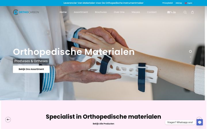 Screenshot of orthocarbon.com