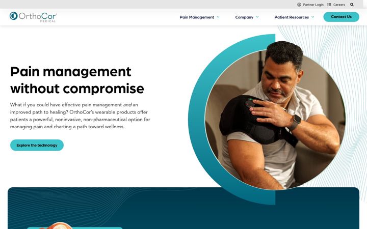 Screenshot of orthocormedical.com