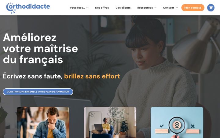 Screenshot ta' orthodidacte.com