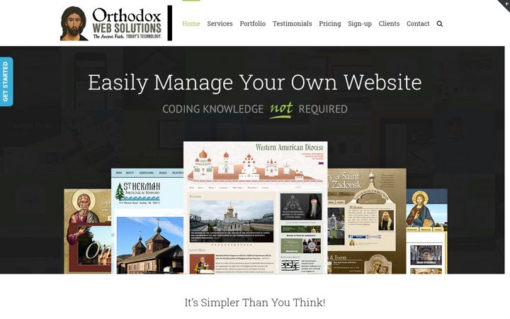 Screenshot of orthodoxws.com