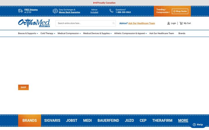 Screenshot of orthomed.ca