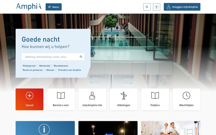 Screenshot of orthopedischekliniekamphia.nl