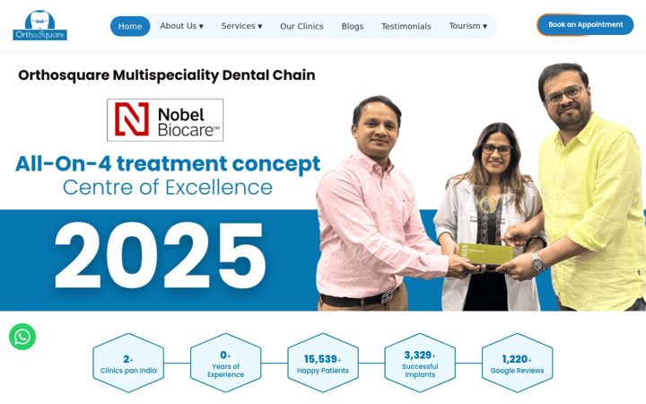 Screenshot of orthosquare.com