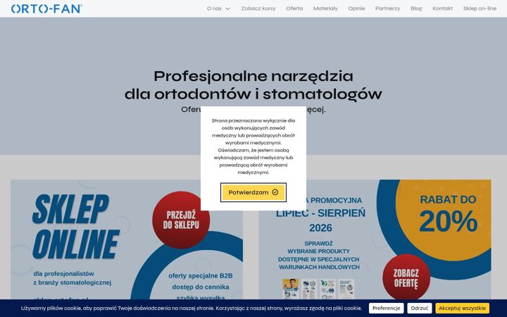 Screenshot di ortofan.pl