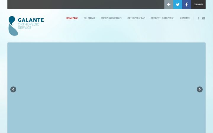 Screenshot ta' ortopediagalantematera.com