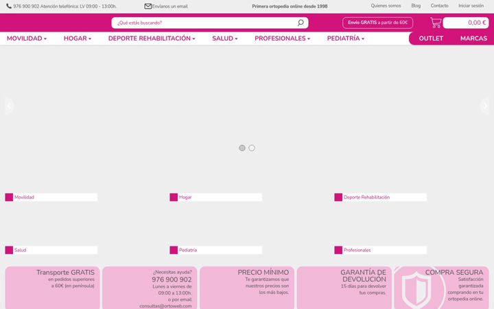 Zrzut ekranu ortoweb.com