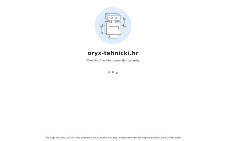 Skärmbild av oryx-tehnicki.hr