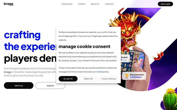 Screenshot of oryxgaming.com
