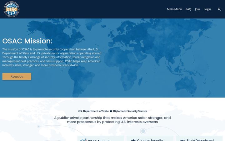 Screenshot of osac.gov
