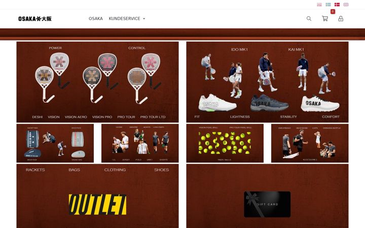 Captura de ecrã de osakashop.dk