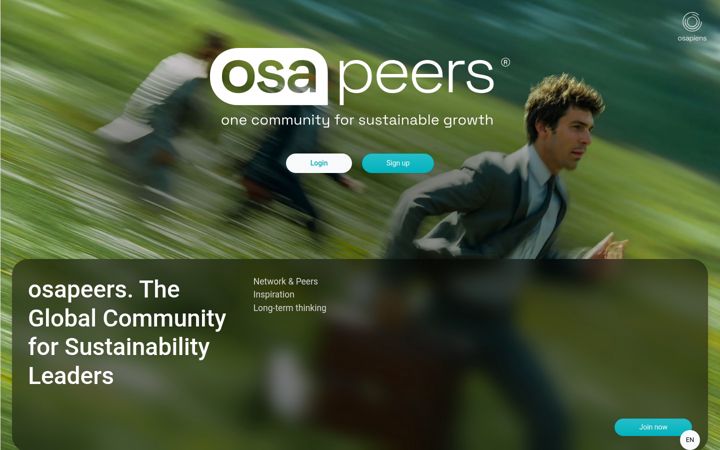 Skjermbilde av osapeers.org