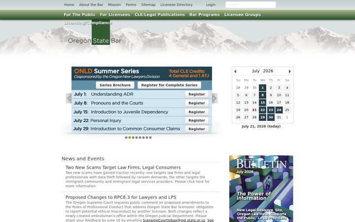 Screenshot of osbar.org