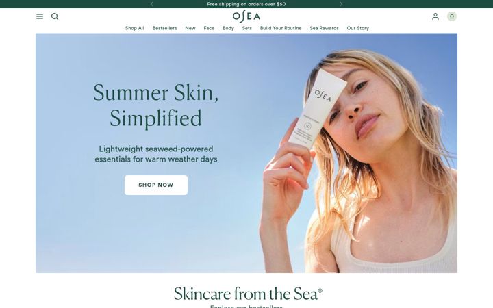 Screenshot of oseamalibu.com