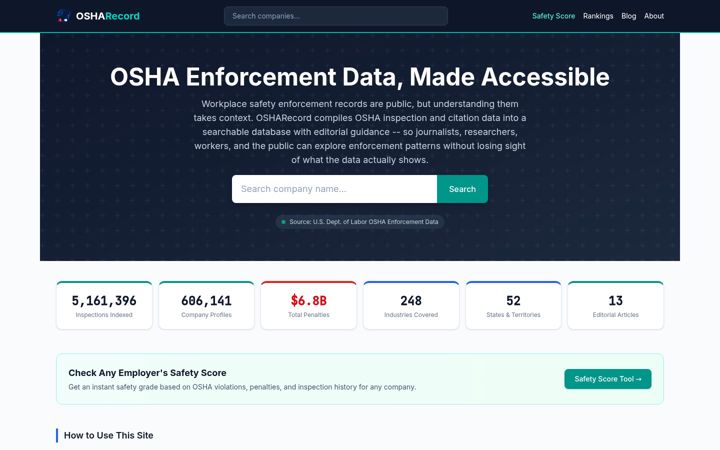 Screenshot di osharecord.com