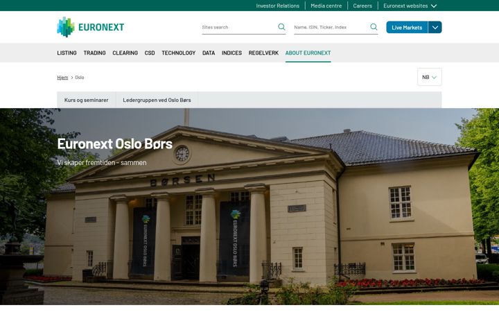 Screenshot of oslobors.no