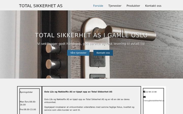 Skjámynd af oslolaas.no