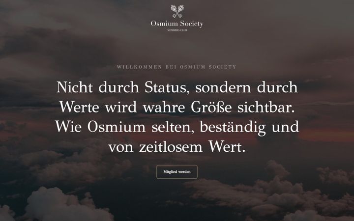 Screenshot of osmiumsociety.com