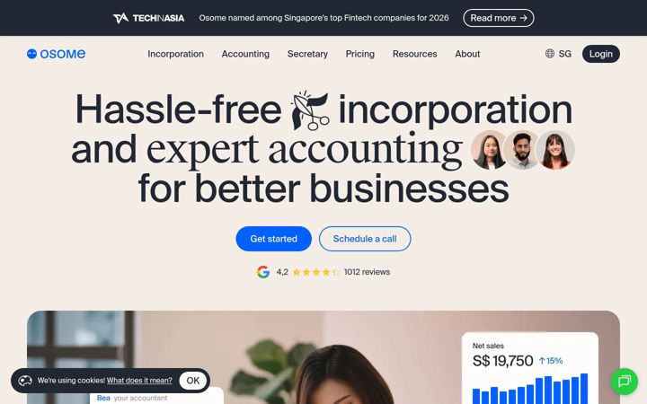 Screenshot of osome.com