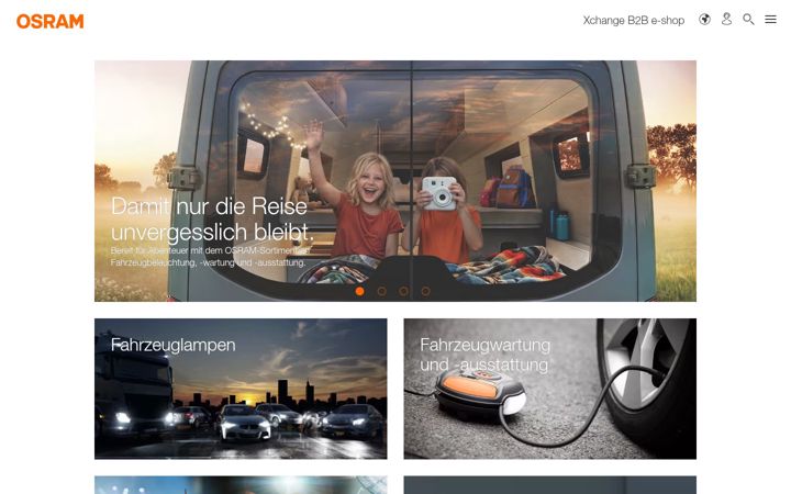 Screenshot of osram.de