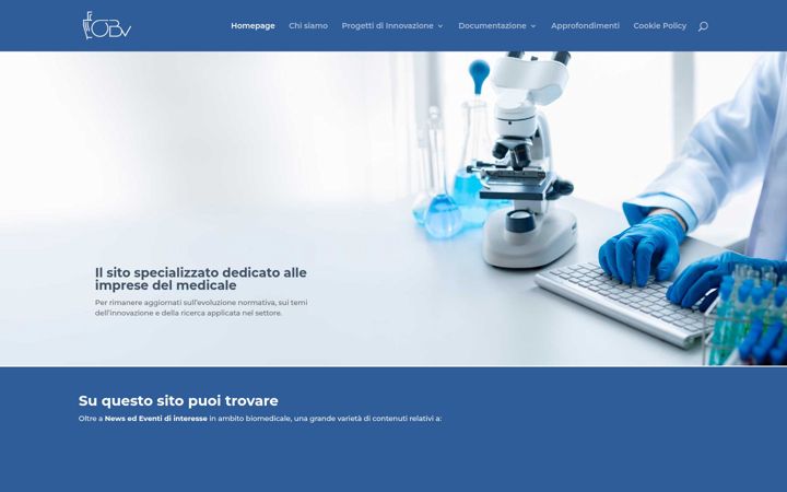 Captura de pantalla de osservatoriobiomedicaleveneto.it