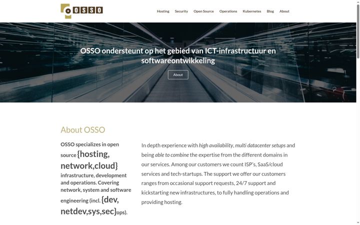 Screenshot of osso.nl
