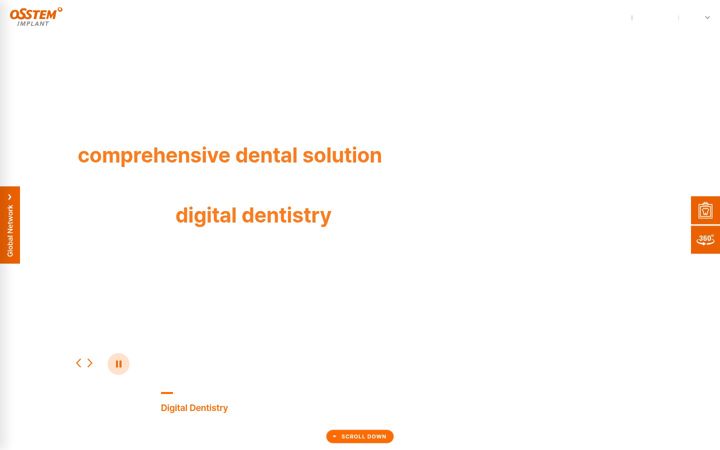 Screenshot of osstem.com